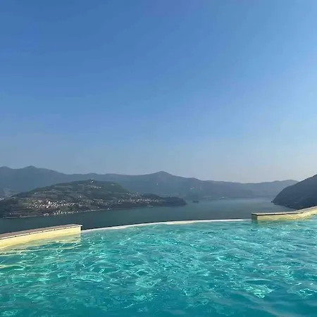 Iseoplaces - Luxus With Postcard View Appartement Parzanica